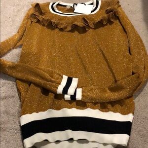 Vicolo gold shimmer top ⭐️ NWT